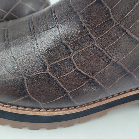 NEW Madewell The Ivy Chelsea Boot in Croc Embossed Leather MA428 Size 5 - Picture 8 of 11